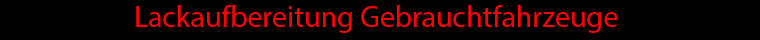 Gebrauchtfahrzeuge